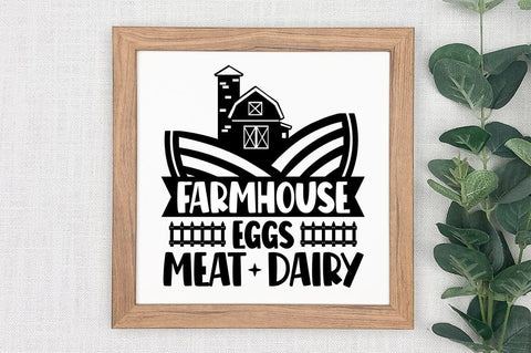 Farmhouse eggs meat dairy SVG Design SVG Designangry 