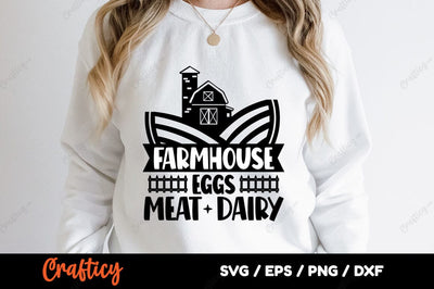 Farmhouse eggs meat dairy SVG Design SVG Designangry 