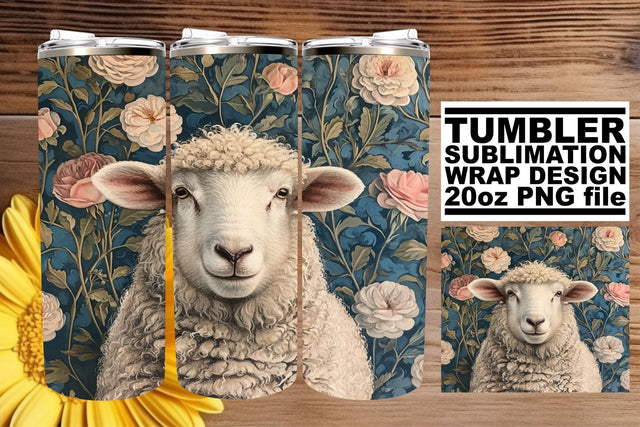 Farmhouse Elegance Tumbler Design - 20oz Sublime Sublimation afrosvg 