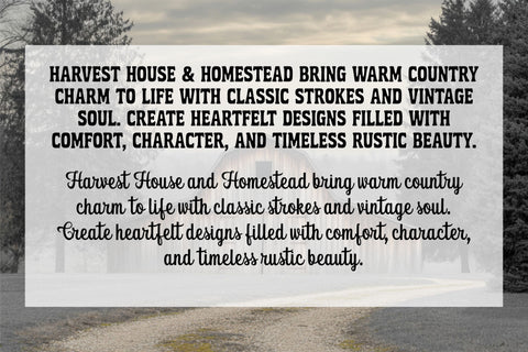 Farmhouse Font Bundle – Rustic Serif Script Vintage Country Duo Font TonisArtStudio 