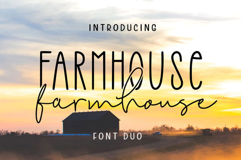 Farmhouse Font Chamsae Studio 