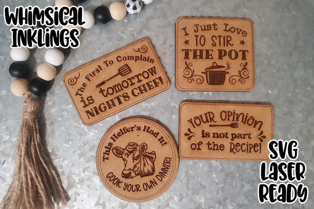 Farmhouse Fun Magnets Set Laser SVG's SVG Whimsical Inklings 