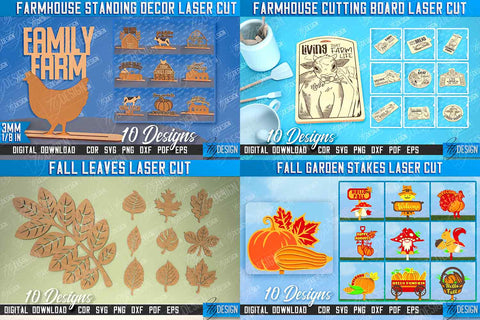 Farmhouse & Garden Mega Bundle Laser Cut, Best Seller, Laser Cut Farmhouse Sign, Garden Laser Cut SVG Fly Design 