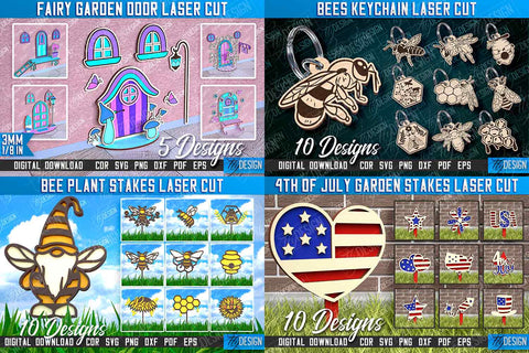 Farmhouse & Garden Mega Bundle Laser Cut, Best Seller, Laser Cut Farmhouse Sign, Garden Laser Cut SVG Fly Design 