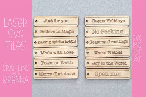 Farmhouse Gift Tag Laser SVG File SVG Crafting With Brenna 