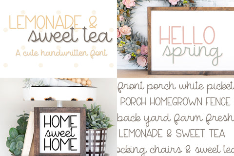 Farmhouse Handwritten Font Bundle for Cricut, Cute Cursive Handwriting Font Designing Digitals 