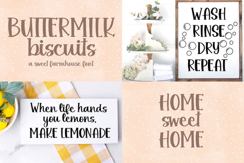 Farmhouse Handwritten Font Bundle for Cricut, Cute Cursive Handwriting Font Designing Digitals 