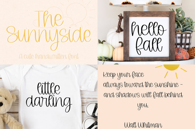 Farmhouse Handwritten Font Bundle for Cricut, Cute Cursive Handwriting ...