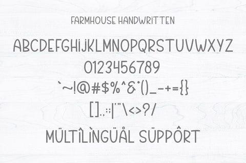 Farmhouse Handwritten - Font Duo Font Rotterlab studio 