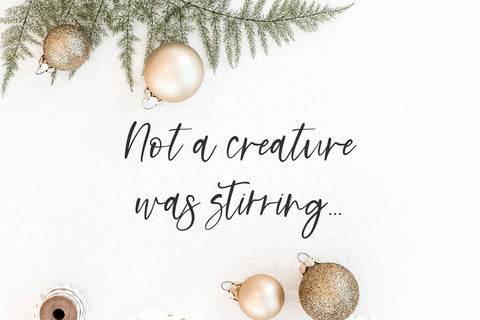 Farmhouse Nativity Script Font Beck McCormick 