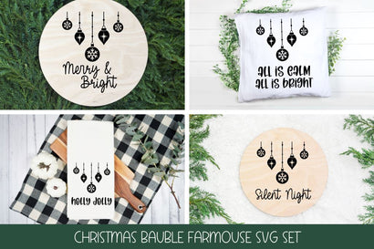 Farmhouse Ornament Signs SVG So Fontsy Design Shop 