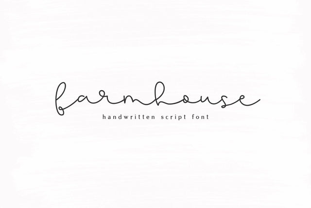 Farmhouse - Script Font Font KA Designs 