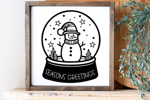 Farmhouse Snow Globe Mini Design Bundle SVG So Fontsy Design Shop 