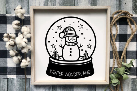 Farmhouse Snow Globe Mini Design Bundle SVG So Fontsy Design Shop 