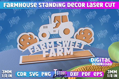 Farmhouse Standing Decor Bundle | Decorative Standing | Farmhouse Design | CNC File SVG The T Store Design 