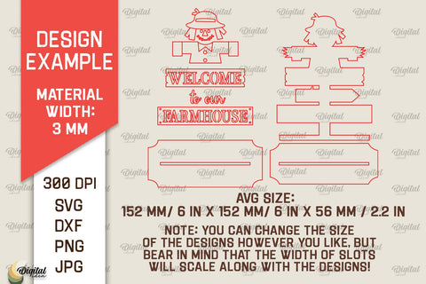 Farmhouse Standing Decor Laser Cut Bundle. Farm Decor SVG SVG Evgenyia Guschina 