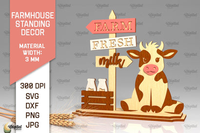Farmhouse Standing Decor Laser Cut. Farm Decor SVG Design SVG Evgenyia Guschina 