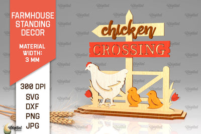 Farmhouse Standing Decor Laser Cut. Farm Decor SVG Design SVG Evgenyia Guschina 