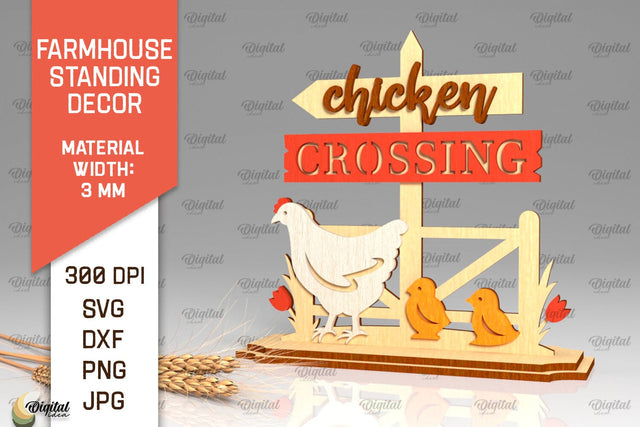 Farmhouse Standing Decor Laser Cut. Farm Decor SVG Design SVG Evgenyia Guschina 