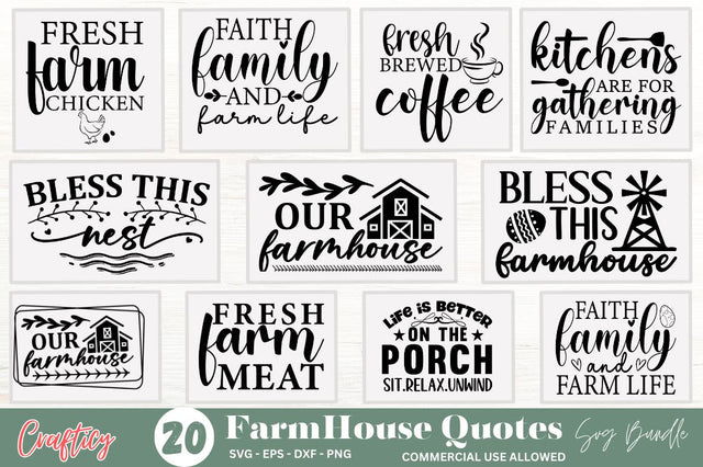 Farmhouse SVG Bundle SVG Designangry 