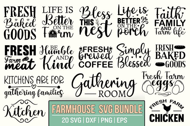Farmhouse svg bundle SVG Designangry 