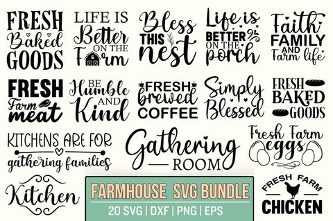Farmhouse svg bundle SVG Designangry 