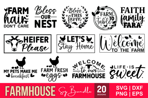 Farmhouse SVG Bundle SVG Designangry 