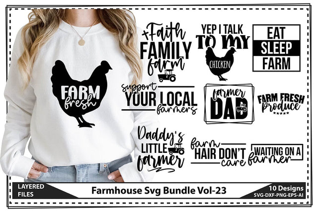 Farmhouse Svg Bundle Vol-23 SVG shah alam 