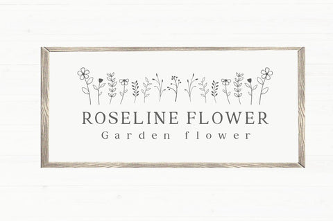 Farmhouse Wildflower Font Manjali_Studio 