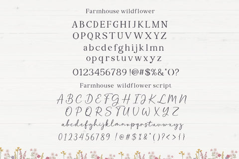 Farmhouse Wildflower Font Manjali_Studio 