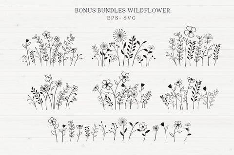 Farmhouse Wildflower Font Manjali_Studio 