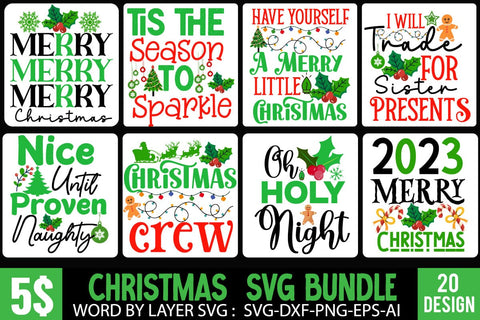 Farmhouse Xmas SVG Bundle , Christmas SVG Bundle ,Christmas SVG Bundle Quotes , Funny SVG Bundle,Christmas Ornament Design Bundle, SVG BlackCatsMedia 