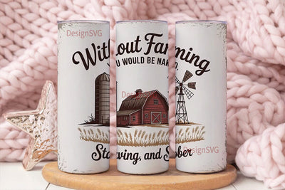 Farming Life 20oz Tumbler Wrap Sublimation DesignSVG 