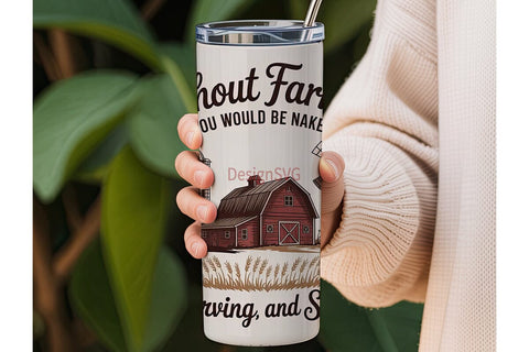Farming Life 20oz Tumbler Wrap Sublimation DesignSVG 
