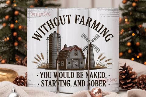 Farming Life 20oz Tumbler Wrap Sublimation DesignSVG 