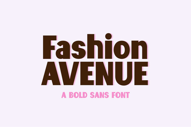 Fashion Avenue Modern Sans Font Font Blush Font Co. 