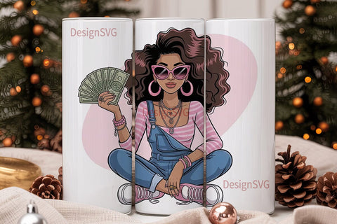 Fashion Diva 20oz Tumbler Wrap Sublimation DesignSVG 