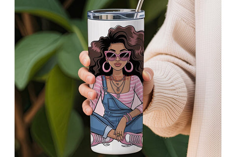 Fashion Diva 20oz Tumbler Wrap Sublimation DesignSVG 