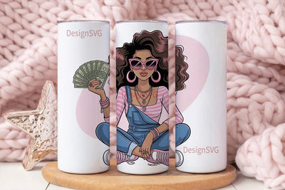 Fashion Diva 20oz Tumbler Wrap Sublimation DesignSVG 