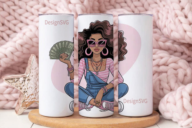 Fashion Diva 20oz Tumbler Wrap Sublimation DesignSVG 