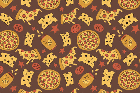 Fast Food And Drink Seamless Patterns & Digital Papers Digital Pattern Rin Green 