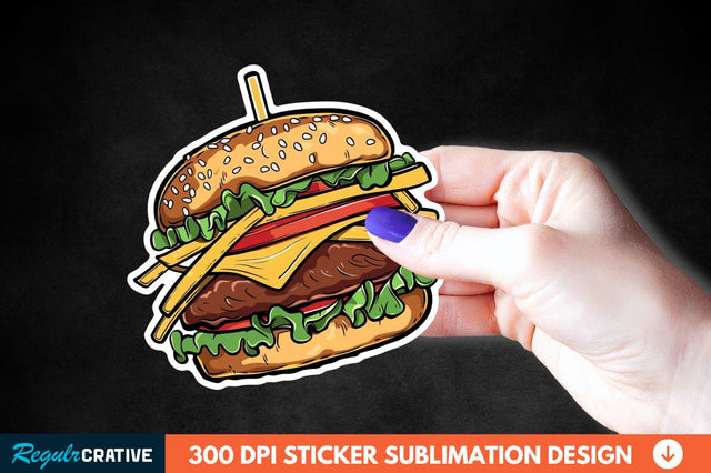 Fast Food Sticker Clipart Sublimation Regulrcrative 