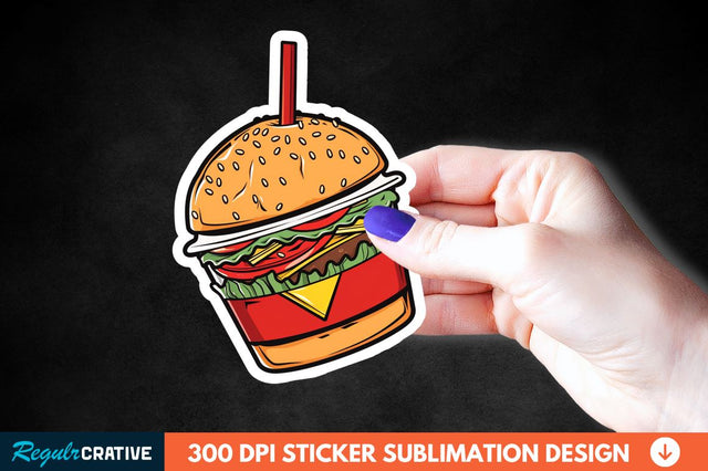 Fast Food Sticker Clipart Sublimation Regulrcrative 