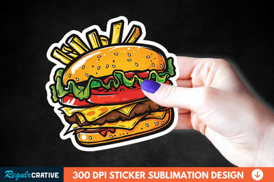 Fast Food Sticker Clipart Sublimation Regulrcrative 