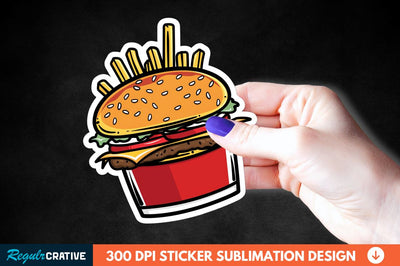 Fast Food Sticker Clipart Sublimation Regulrcrative 