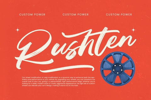 Fasten Dhecta - Modern Brush Font Font Letterena Studios 