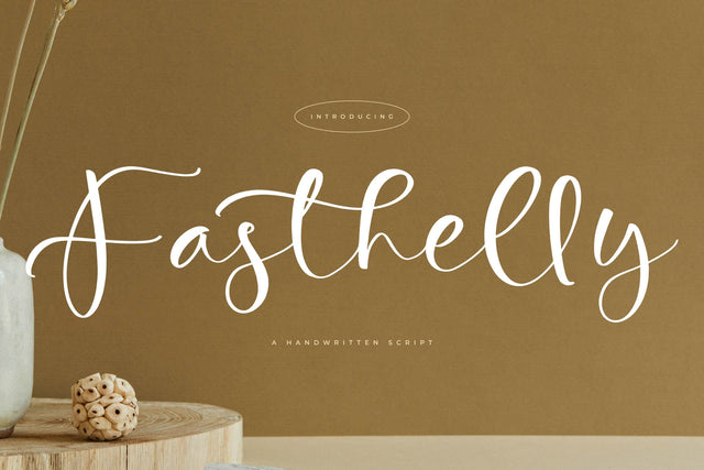Fasthelly - A Handwritten Script Font Letterena Studios 