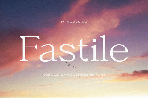 Fastile - Nostalgic Serif Font Font studioalmeera 