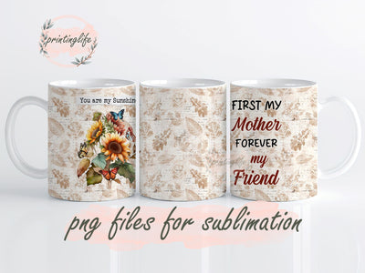 Fastpeace Gifts for Mom From Daughter & Son - Birthday Gifts Digital Design Download Mug Wrap Design, Mug Design PNG Sublimation PrintingLife 