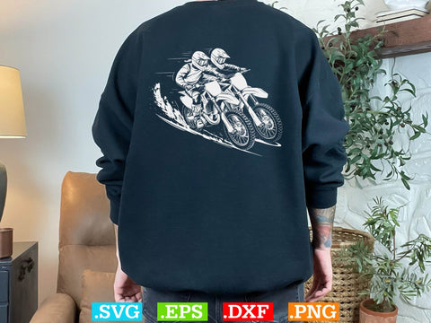 Father And Son Biker SVG Bundle, Motorcross Svg, father son svg SVG Creativeart88 